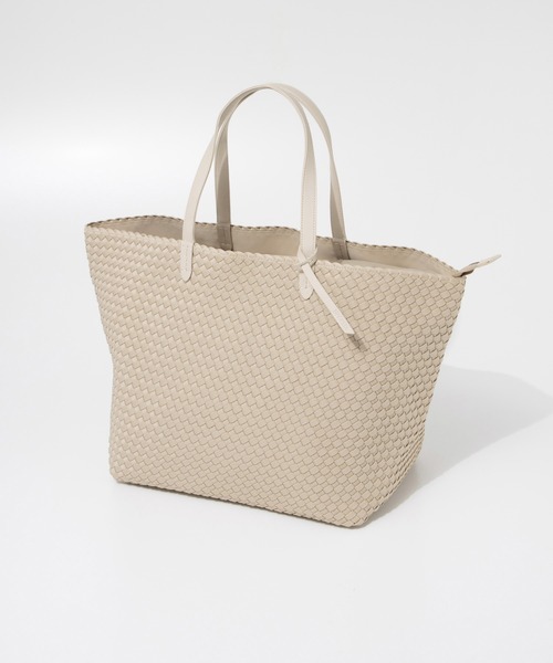 NAGHEDI（ナゲディ）の「NAGHEDI Jetsetter Large Tote ナケディ メッシュ ジェットセッター ラージ トートバッグ（トートバッグ・レディース・ブラック/クリーム・FREE）」の2枚目の写真