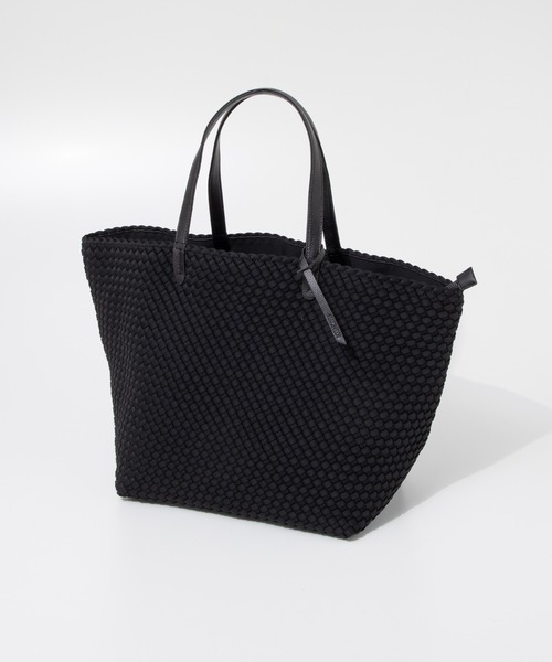 NAGHEDI（ナゲディ）の「NAGHEDI Jetsetter Large Tote ナケディ メッシュ ジェットセッター ラージ トートバッグ（トートバッグ・レディース・ブラック/クリーム・FREE）」の5枚目の写真