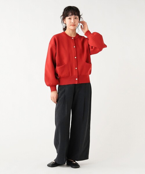 BEAMS HEART（ビームスハート）の「スポンディッシュ クルー カーディガン（カーディガン/ボレロ・レディース・レッド/ネイビー/ホワイト系その他5・FREE）」の7枚目の写真