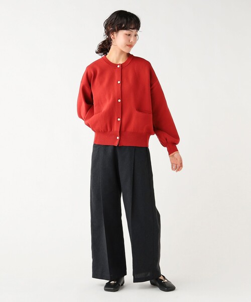 BEAMS HEART（ビームスハート）の「スポンディッシュ クルー カーディガン（カーディガン/ボレロ・レディース・レッド/ネイビー/ホワイト系その他5・FREE）」の8枚目の写真