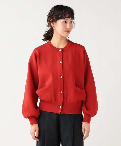 BEAMS HEART（ビームスハート）の「スポンディッシュ クルー カーディガン（カーディガン/ボレロ・レディース・レッド/ネイビー/ホワイト系その他5・FREE）」の9枚目の写真