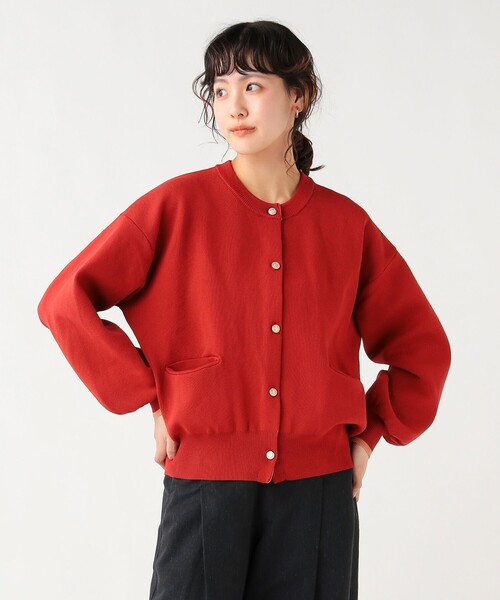 BEAMS HEART（ビームスハート）の「スポンディッシュ クルー カーディガン（カーディガン/ボレロ・レディース・レッド/ネイビー/ホワイト系その他5・FREE）」の10枚目の写真