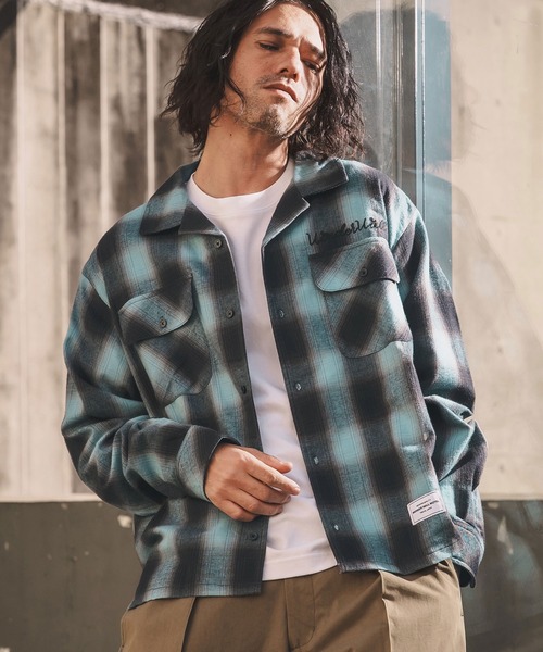 WONDER WALL MOTEL（ワンダーウォールモーテル）の「ms6350-OMBRE SHIRT シャツ(26SSSH001)（シャツ/ブラウス・メンズ・ブラック/マスタード/ブルー・XL/L/M/S）」の2枚目の写真