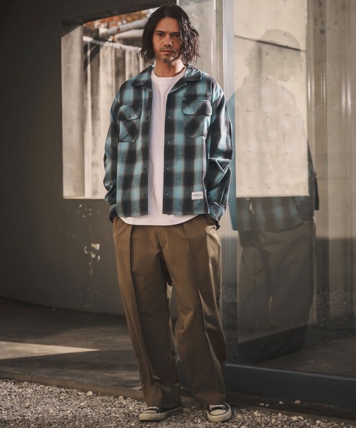 WONDER WALL MOTEL（ワンダーウォールモーテル）の「ms6350-OMBRE SHIRT シャツ(26SSSH001)（シャツ/ブラウス・メンズ・ブラック/マスタード/ブルー・XL/L/M/S）」の8枚目の写真