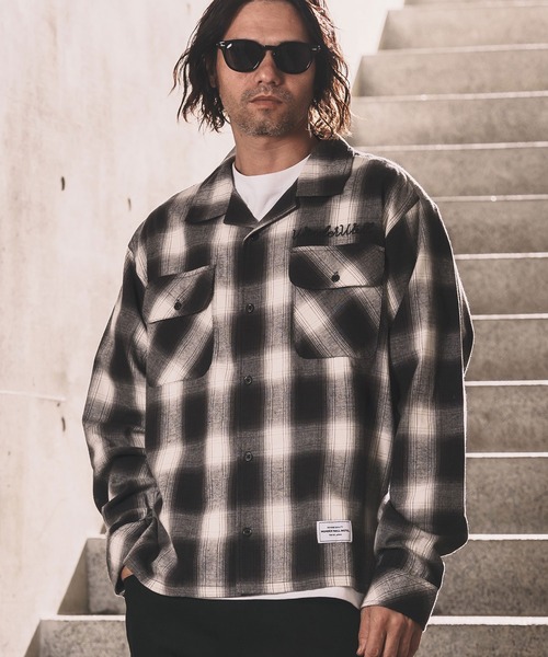 WONDER WALL MOTEL（ワンダーウォールモーテル）の「ms6350-OMBRE SHIRT シャツ(26SSSH001)（シャツ/ブラウス・メンズ・ブラック/マスタード/ブルー・XL/L/M/S）」の10枚目の写真
