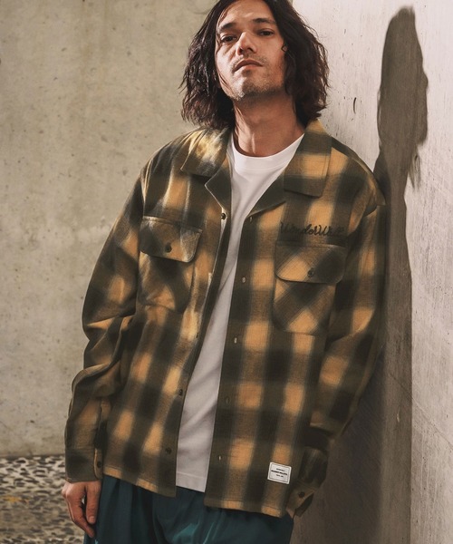 WONDER WALL MOTEL（ワンダーウォールモーテル）の「ms6350-OMBRE SHIRT シャツ(26SSSH001)（シャツ/ブラウス・メンズ・ブラック/マスタード/ブルー・XL/L/M/S）」の14枚目の写真