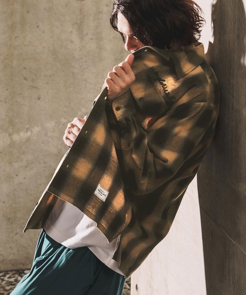 WONDER WALL MOTEL（ワンダーウォールモーテル）の「ms6350-OMBRE SHIRT シャツ(26SSSH001)（シャツ/ブラウス・メンズ・ブラック/マスタード/ブルー・XL/L/M/S）」の15枚目の写真
