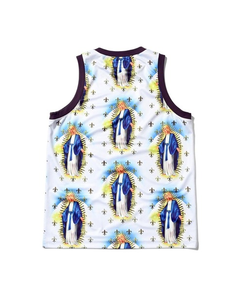 Ally&Dia（アリーアンドダイア）の「Ally＆Dia アリーアンドダイア MARIA MESH TANK TOP タンクトップ AD25SU002（タンクトップ・メンズ・ネイビー/ホワイト・L/M/XXL/XL）」の3枚目の写真