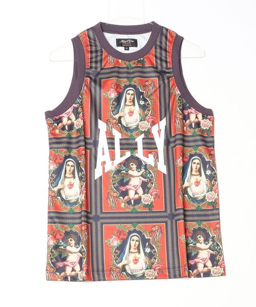 Ally&Dia（アリーアンドダイア）の「Ally＆Dia アリーアンドダイア MARIA MESH TANK TOP タンクトップ AD25SU002（タンクトップ・メンズ・ネイビー/ホワイト・L/M/XXL/XL）」の13枚目の写真