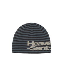 ODD STUDIO（オッドスタジオ）の「ヘブンセントジャカードストライプビーニー - ブルーグリーン / チャコール（ニットキャップ/ビーニー）」