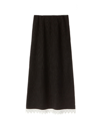 MOIFAIRE（モイフェア）の「STRIPED MAXI SKIRT / BLACK（スカート）」