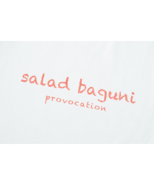 SALAD BAGUNI(サラダバグニ)の「Provocation lettering ribbed tee - white(Tシャツ/カットソー・レディース・その他・FREE)」の3枚目の写真
