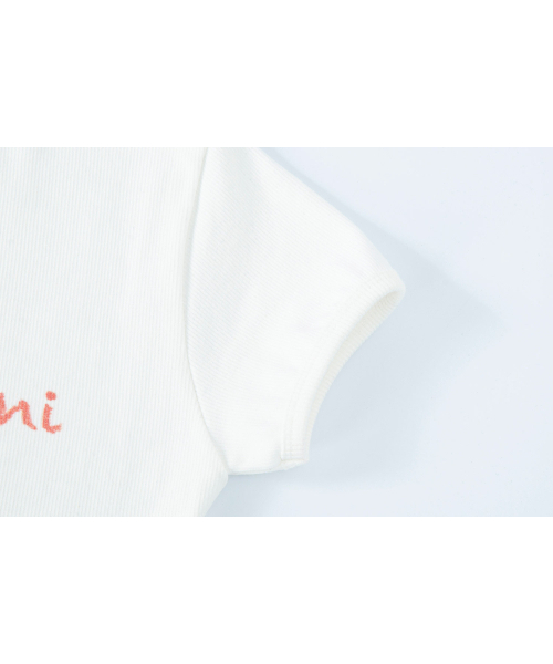 SALAD BAGUNI(サラダバグニ)の「Provocation lettering ribbed tee - white(Tシャツ/カットソー・レディース・その他・FREE)」の4枚目の写真