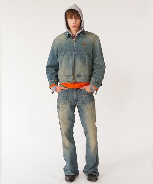 Stockholm Surfboard Club(ストックホルムサーフボードクラブ)の「Stockholm Surfboard Club/ストックホルムサーフボードクラブ デニムジャケット Denim Work Jacket(デニムジャケット・メンズ・ブルー・M/L)」の11枚目の写真