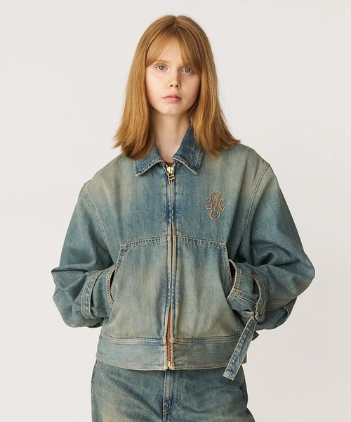 Stockholm Surfboard Club(ストックホルムサーフボードクラブ)の「Stockholm Surfboard Club/ストックホルムサーフボードクラブ デニムジャケット Denim Work Jacket(デニムジャケット・メンズ・ブルー・M/L)」の4枚目の写真