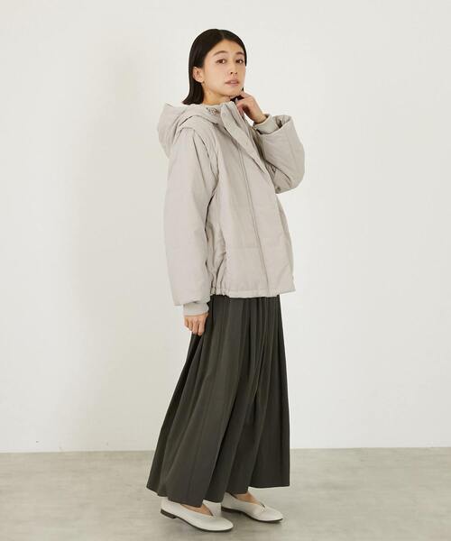 LOGEMENT DE CLAIRE(ロジュモンドクレール)の「2WAY中綿ジャケット(その他アウター・レディース・スミクロ/グレイッシュベージュ/カーキ・FREE)」の9枚目の写真