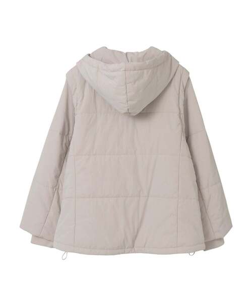 LOGEMENT DE CLAIRE(ロジュモンドクレール)の「2WAY中綿ジャケット(その他アウター・レディース・スミクロ/グレイッシュベージュ/カーキ・FREE)」の13枚目の写真