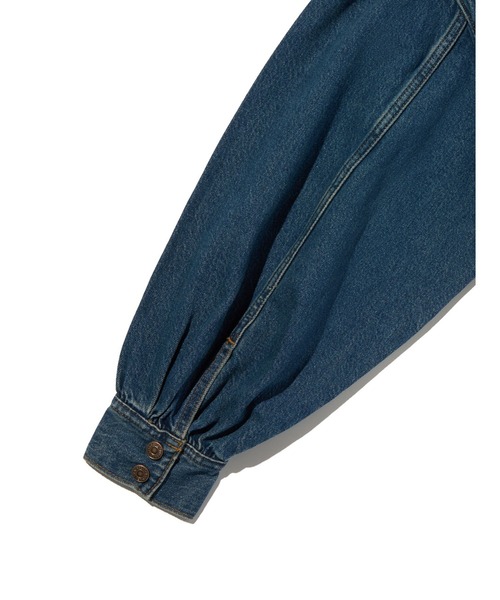 Levi's（リーバイス）の「Levi's/リーバイス ブルゾントラッカージャケット（デニムジャケット・レディース・ダークインディゴブルー・XS/S/M）」の5枚目の写真