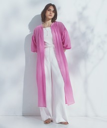 STRAWBERRY-FIELDS | ボイルシャンブレー_シャーリングボイルワンピース(ワンピース)