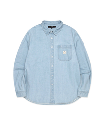 OVERSIZED DENIM SHIRT light blue