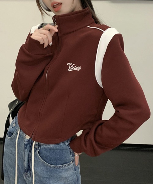 Flugge（フラッジー）の「スポーティージャージトップス（ジャージ・レディース・レッド/ブラック・LARGE/MEDIUM）」の2枚目の写真