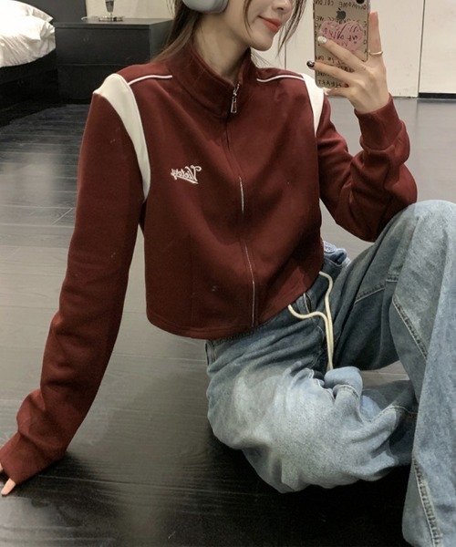 Flugge（フラッジー）の「スポーティージャージトップス（ジャージ・レディース・レッド/ブラック・LARGE/MEDIUM）」の6枚目の写真