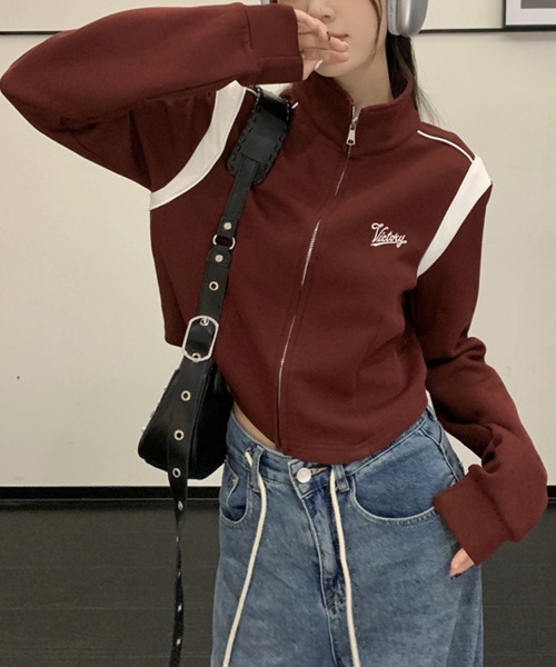 Flugge（フラッジー）の「スポーティージャージトップス（ジャージ・レディース・レッド/ブラック・LARGE/MEDIUM）」の7枚目の写真