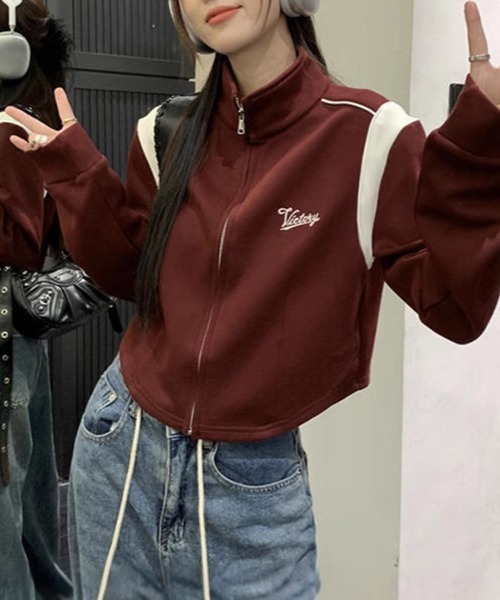 Flugge（フラッジー）の「スポーティージャージトップス（ジャージ・レディース・レッド/ブラック・LARGE/MEDIUM）」の11枚目の写真