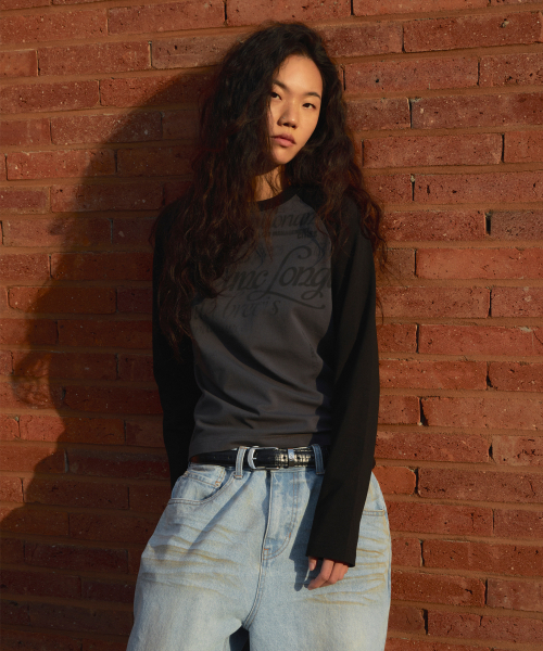 LMCの「WM GRADATION LETTERING RAGLAN LONG SLV TEE brown(Tシャツ/カットソー・レディース・その他・S/M)」の3枚目の写真