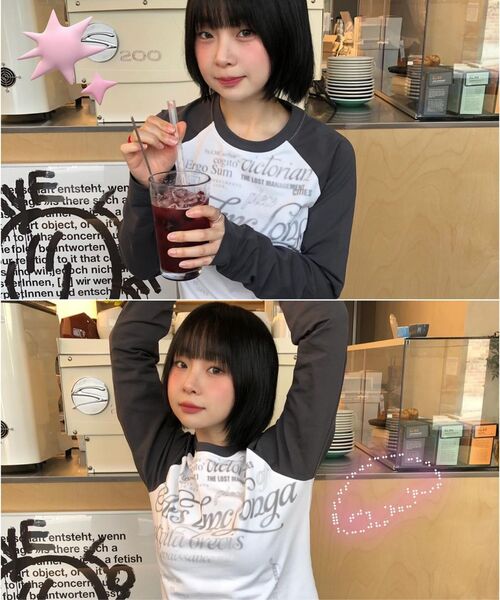 LMCの「WM GRADATION LETTERING RAGLAN LONG SLV TEE brown(Tシャツ/カットソー・レディース・その他・S/M)」の8枚目の写真
