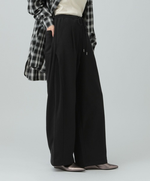 LEPSIM（レプシィム）の「サイドタックスウェットパンツ　634625（スウェットパンツ・レディース・ブラック/グレー系その他/グレイッシュベージュ・FREE）」の6枚目の写真