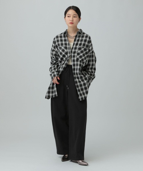 LEPSIM（レプシィム）の「サイドタックスウェットパンツ　634625（スウェットパンツ・レディース・ブラック/グレー系その他/グレイッシュベージュ・FREE）」の8枚目の写真