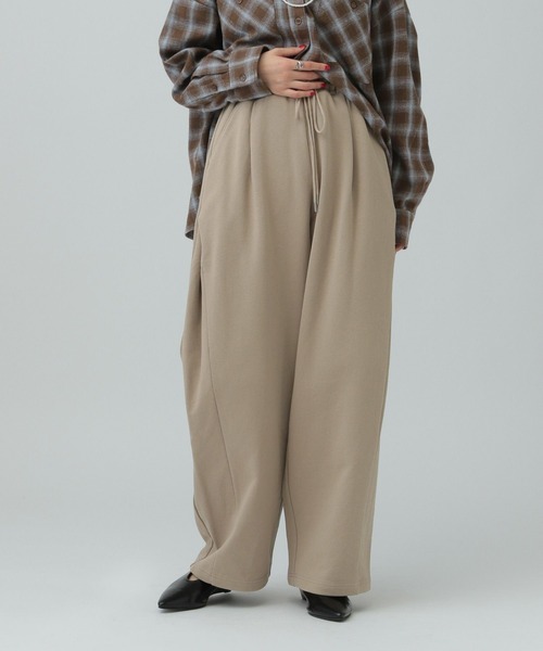 LEPSIM（レプシィム）の「サイドタックスウェットパンツ　634625（スウェットパンツ・レディース・ブラック/グレー系その他/グレイッシュベージュ・FREE）」の12枚目の写真