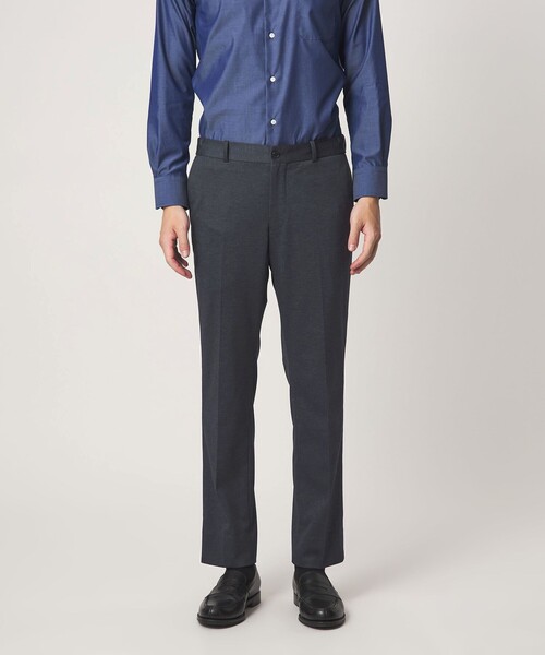 green label relaxing(グリーンレーベルリラクシング)の「A+ プリントジャージ スタンダード セットアップ パンツ スラックス -ウォッシャブル・ストレッチ-(スラックス・メンズ・ネイビー/ダークグレー・L/XL/M/S)」の11枚目の写真