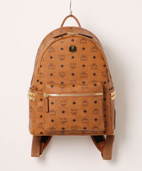 MCM(エムシーエム)の「MCM/エムシーエム/Stark SideStuds Backpack SML MED(バックパック/リュック・レディース・ブラック/キャメル・F)」の2枚目の写真