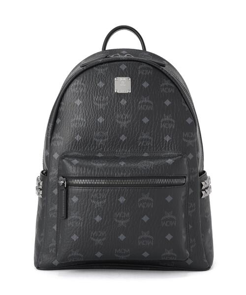 MCM(エムシーエム)の「MCM/エムシーエム/Stark SideStuds Backpack SML MED(バックパック/リュック・レディース・ブラック/キャメル・F)」の1枚目の写真