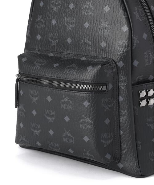 MCM(エムシーエム)の「MCM/エムシーエム/Stark SideStuds Backpack SML MED(バックパック/リュック・レディース・ブラック/キャメル・F)」の6枚目の写真