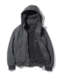 MASSNOUN（マスノウン）の「3WAYウォッシュドボアフードジャケット MWIPD003-DG（MA-1）」