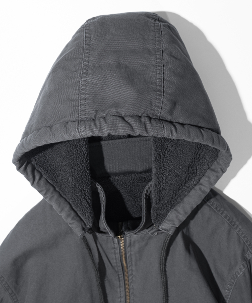MASSNOUN(マスノウン)の「3WAYウォッシュドボアフードジャケット MWIPD003-DG(ブルゾン・レディース・その他・M/L)」の6枚目の写真