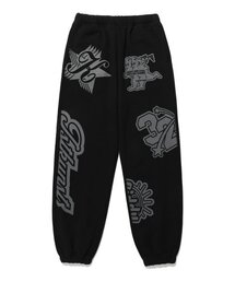 ISTKUNST（イストクンスト）の「WAPPEN GRAPHIC SWEATPANTS_BLACK(IK2ESMPA00A)（スウェットパンツ）」