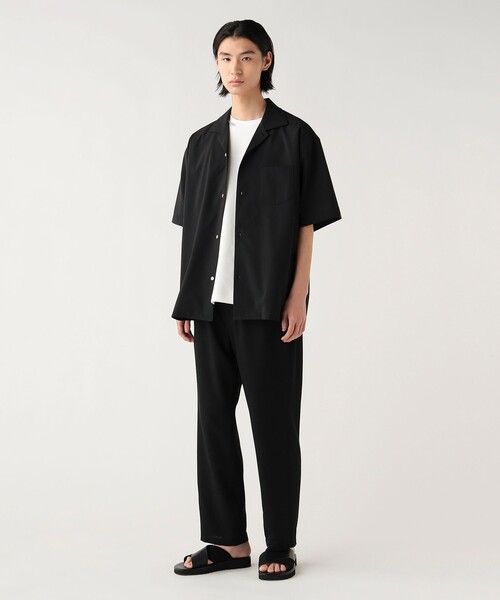 BEAMS HEART(ビームスハート)の「ポリトロ オープン カラー シャツ(吸収速乾・接触冷感)(シャツ/ブラウス・メンズ・ブラック/チャコールグレー・SMALL/LARGE/MEDIUM)」の19枚目の写真