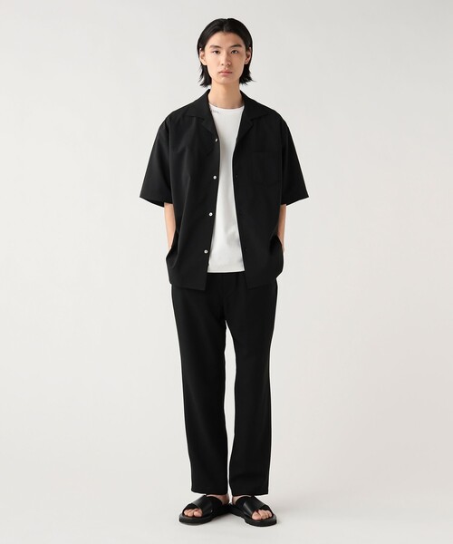 BEAMS HEART(ビームスハート)の「ポリトロ オープン カラー シャツ(吸収速乾・接触冷感)(シャツ/ブラウス・メンズ・ブラック/チャコールグレー・SMALL/LARGE/MEDIUM)」の18枚目の写真