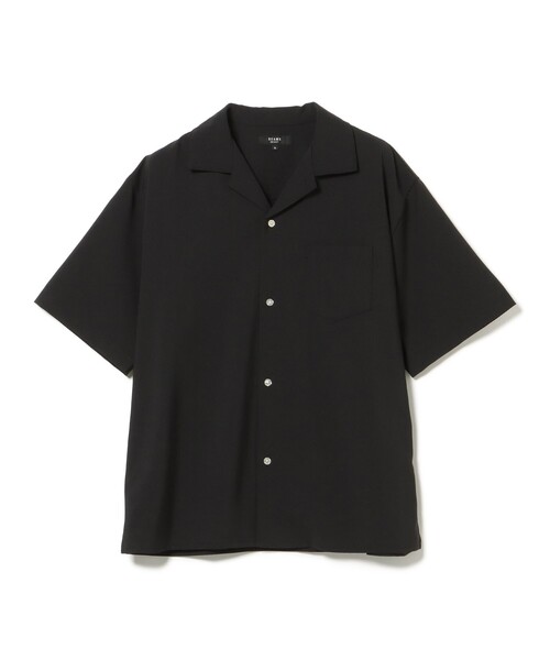 BEAMS HEART(ビームスハート)の「ポリトロ オープン カラー シャツ(吸収速乾・接触冷感)(シャツ/ブラウス・メンズ・ブラック/チャコールグレー・SMALL/LARGE/MEDIUM)」の6枚目の写真