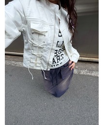 Oriens JOURNAL STANDARD（オリエンス ジャーナルスタンダード）の「レースアップデニムジャケット（デニムジャケット）」