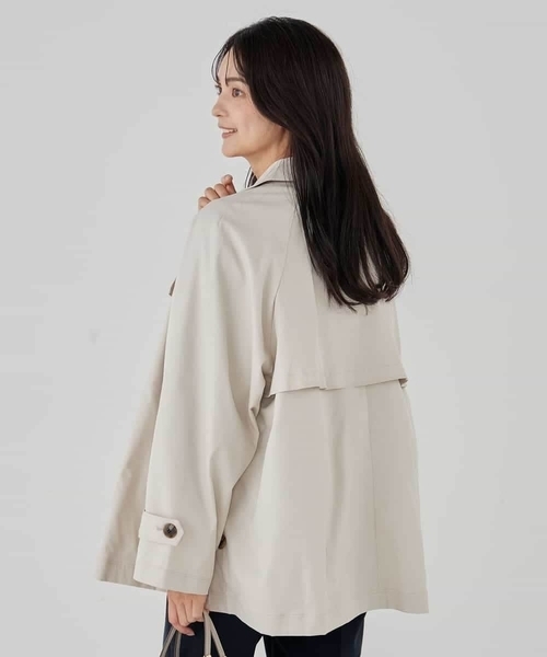 a.v.v（アーヴェヴェ）の「ミドルトレンチコート（トレンチコート・レディース・ベージュ/アイボリー・36/38/40）」の7枚目の写真