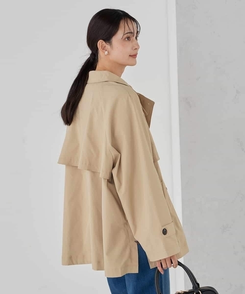 a.v.v（アーヴェヴェ）の「ミドルトレンチコート（トレンチコート・レディース・ベージュ/アイボリー・36/38/40）」の13枚目の写真
