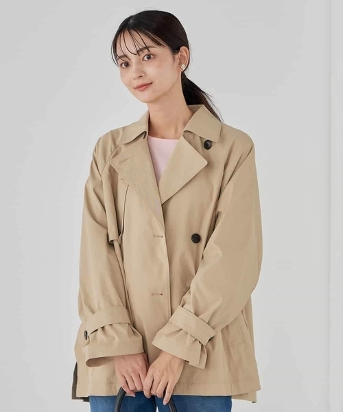 a.v.v（アーヴェヴェ）の「ミドルトレンチコート（トレンチコート・レディース・ベージュ/アイボリー・36/38/40）」の15枚目の写真