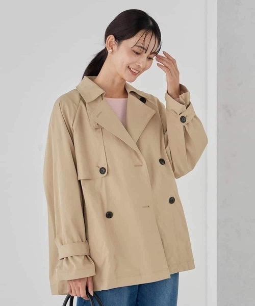 a.v.v（アーヴェヴェ）の「ミドルトレンチコート（トレンチコート・レディース・ベージュ/アイボリー・36/38/40）」の16枚目の写真