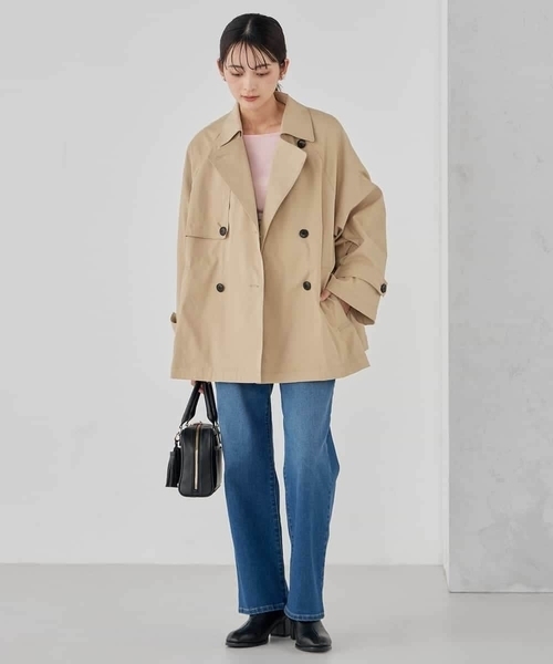 a.v.v（アーヴェヴェ）の「ミドルトレンチコート（トレンチコート・レディース・ベージュ/アイボリー・36/38/40）」の19枚目の写真