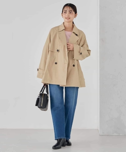 a.v.v（アーヴェヴェ）の「ミドルトレンチコート（トレンチコート・レディース・ベージュ/アイボリー・36/38/40）」の20枚目の写真